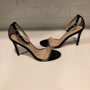Charles David Cristal Sandal Transparent Toe Strap